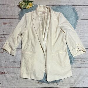 Skies Are Blue Cream Blazer Jacket sz XXL